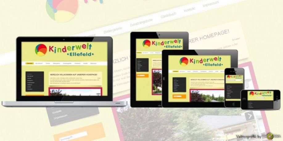 Webseite für Kindergarten &quot;Kinderwelt Ellefeld&quot;